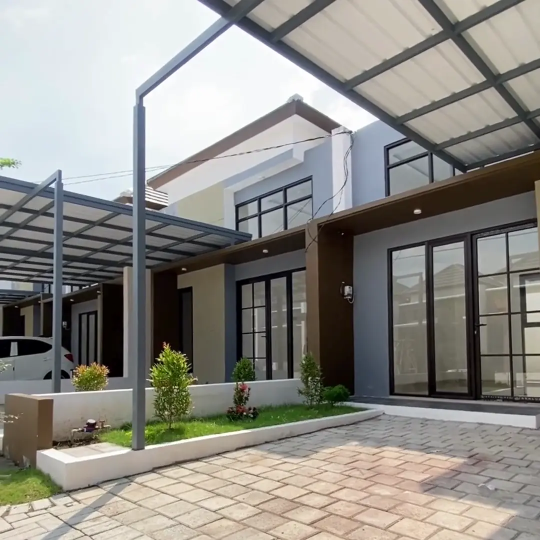 Detail rumah dan lingkungan perumahan di Sidoarjo